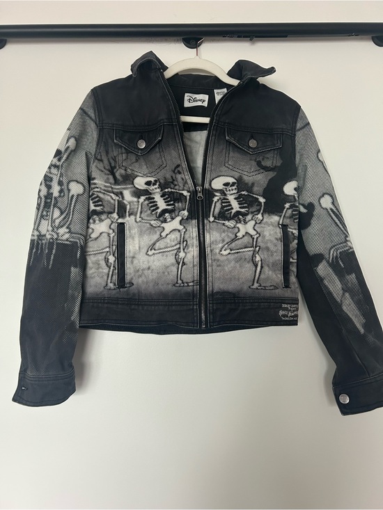 Disney Jackets & Blazers - Disney Parks The Skeleton Dance Silly Symphony small denim jacket